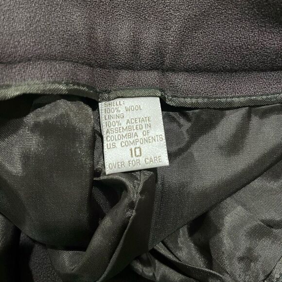 Casual Corner Gray Grey Gingham Pant Pants Suit Women’s Size 10 - Picture 6 of 7